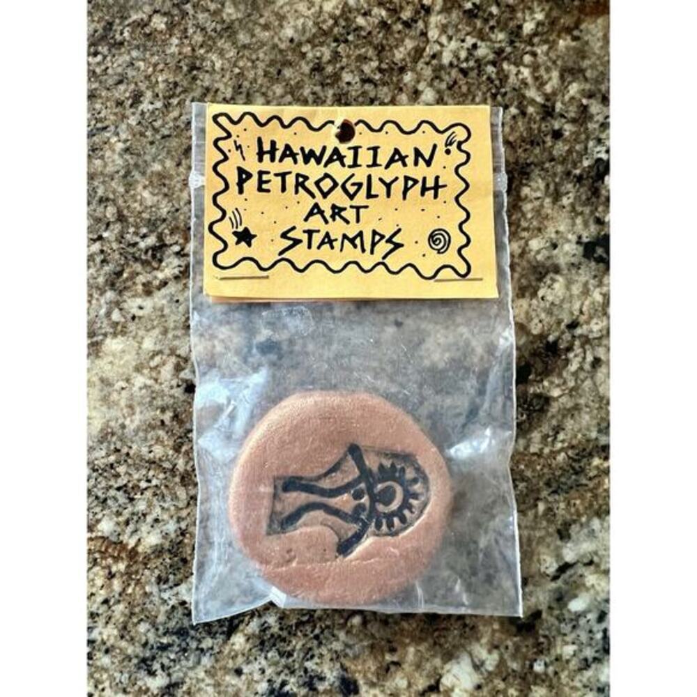 Hawaiian Petroglyph Art Stamp‎ by Planetary Product Cave, Radiant Women NEW